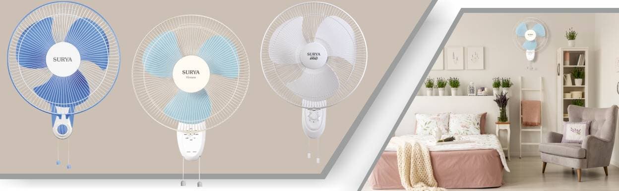 Surya Wall Fans – Efficient Cooling for Small Spaces